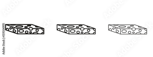 Halva icon in trendy line style. icon illustrations