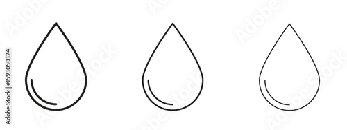 Drop icon in trendy line style. icon illustrations