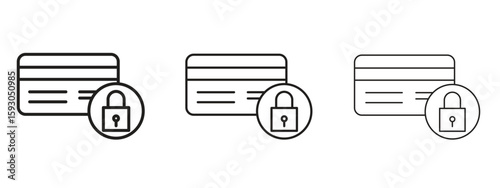 Credit limit icon in trendy line style. icon illustrations