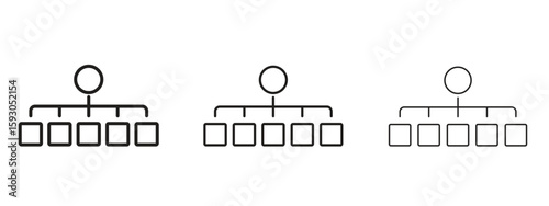 classification icon in trendy line style. icon illustrations