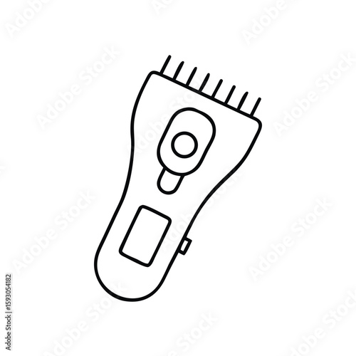 Vector icon of grooming clippers for pet care