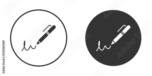 Write icon. Black filled vector illustration. vector logo template