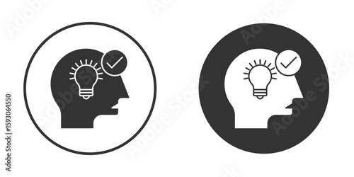Understand icon. Black filled vector illustration. vector logo template
