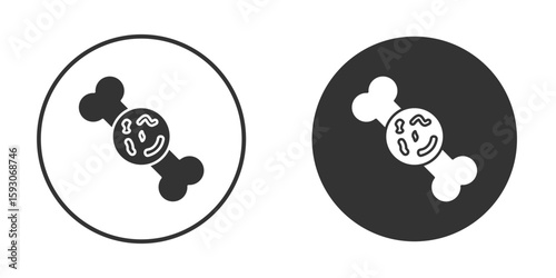 Multiple myeloma icon. Black filled vector illustration. vector logo template