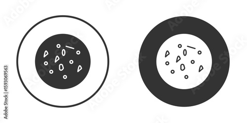 Leukemia icon. Black filled vector illustration. vector logo template