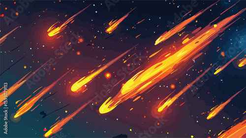 Astronomy Universe Fire Sparks Background