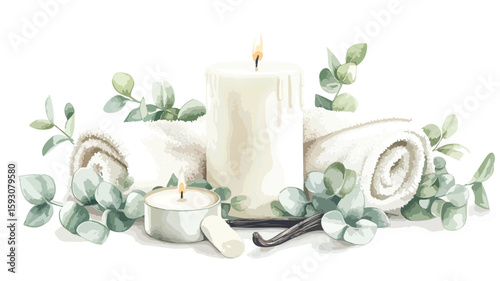 Tranquil Spa Still Life Setting