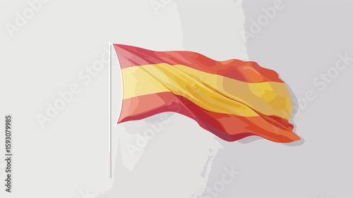Spanish Flag National Symbol Graphic