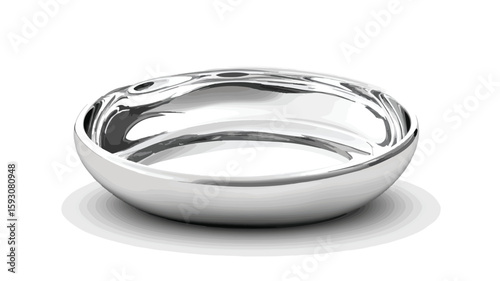 Silver Speech Bubble Chrome Jewelry Shiny