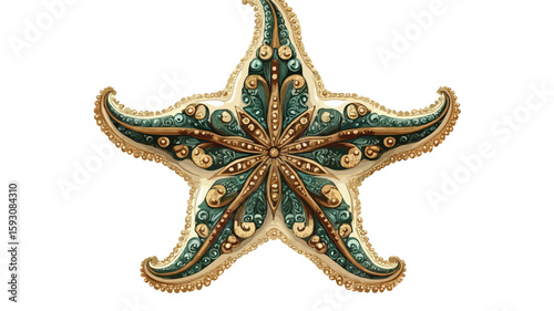 Embroidered starfish design for creativity inspiration