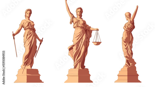 Lady Justice sculpture symbolizing law scale