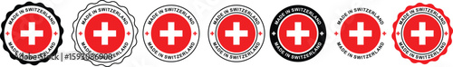 Made in Switzerland Label Icon – Swiss Product Badge