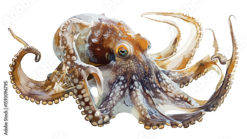 Underwater Octopus Photography: Marine Life Portrait