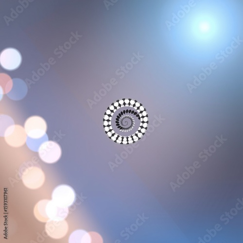 Hypnotic Spiral on Soothing Gradient