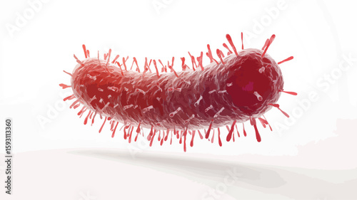 Microbe Virus Bacteria Characters Mock Up