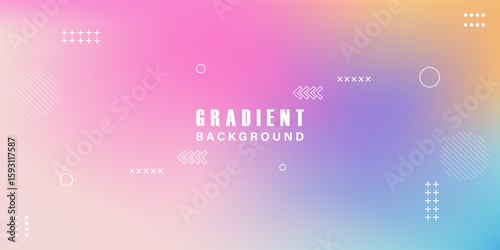 Rainbow soft colors background. Colorful gradient mesh background in rainbow colors