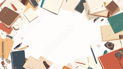 Vintage Junk Journal Notepad Background
