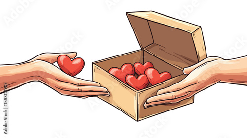 Supporting Charity: Hearts in Hands