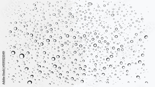 Condensation Water Drops Background Wide Angle