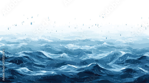 Rain Water Texture Layer on Transparent Background