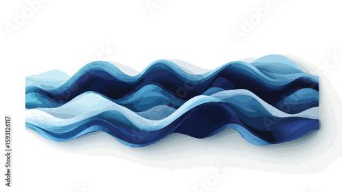 Professional Wave Texture Magazine Page Mockup