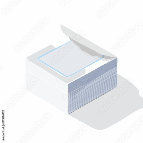 Sticky lint remover sheets – Pack of peel-off lint sheets, one corner lifted.
