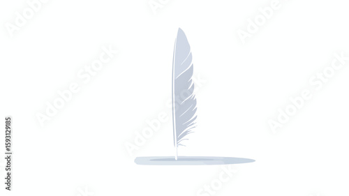 Elegant White Feather Lightweight Accessory