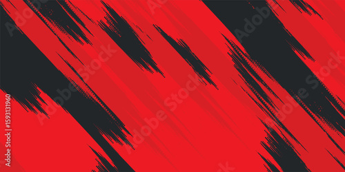 Background, contrast red and black color abstract template for business design. Technology style. You can use it for advertising, sports posters, templates, business presentations. Vector illustration