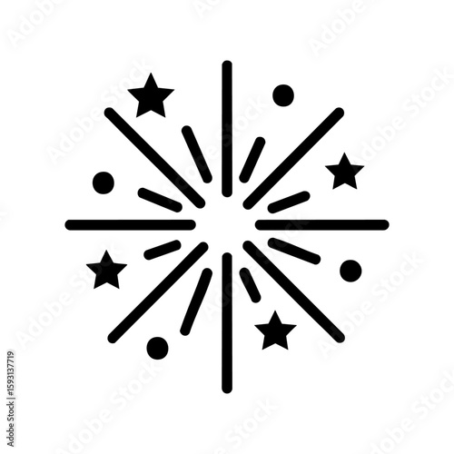 Fireworks burst