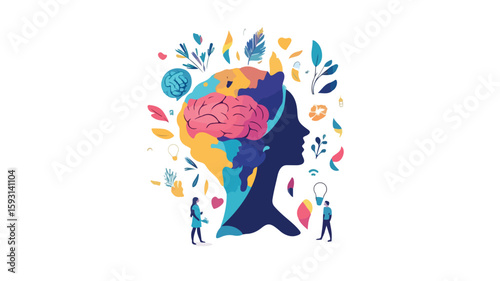 Global Mental Health Awareness Campaign Poster