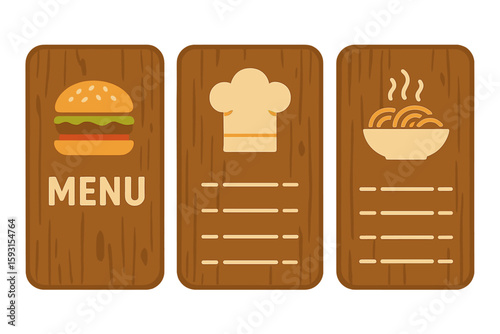 Natural eco vector background featuring a brown wood pattern, ideal for a cover template, menu board, or parquet flooring design, as part of a wooden texture set collection