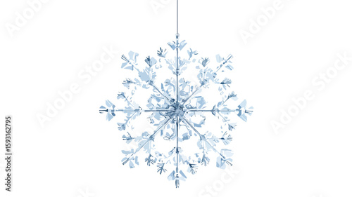 Elegant Snowflake Christmas Chandelier