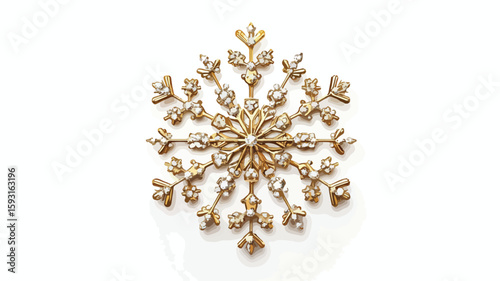 Snowflake Gold Accessories Wide Angle