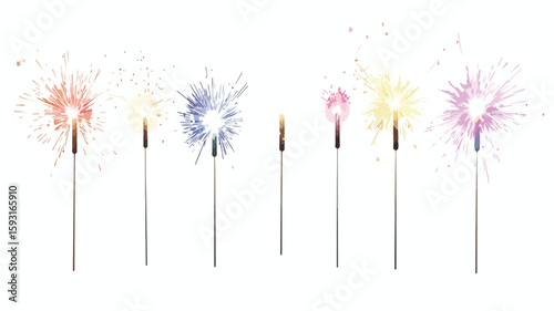 Sparkler Cut Out Element Set