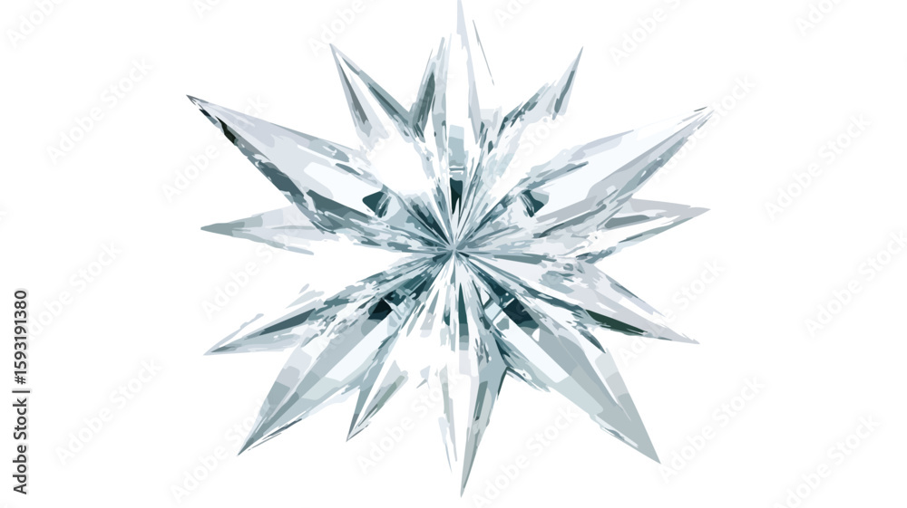 Obraz premium Crystal Star Shape Wide Angle Photography