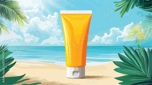 Sunscreen Tube Transparent Background Wide Angle