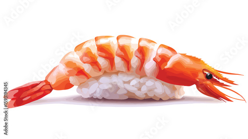 Japanese Tiger Shrimp Sushi Dish
