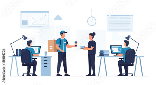 Coffee Break Delivery To The Office Improves Employee Performance And Increases Productivity