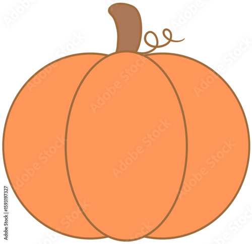 Hand drawn pumpkin