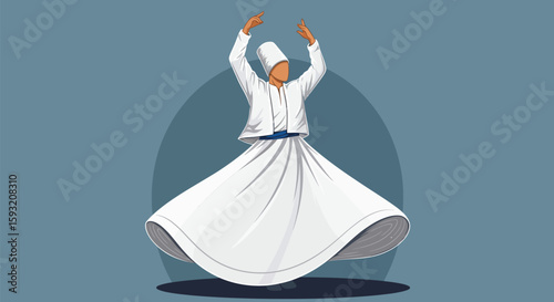 Whirling Dervish in Traditional Dance