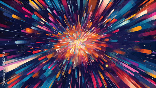 Vibrant Night Sky Fireworks Display