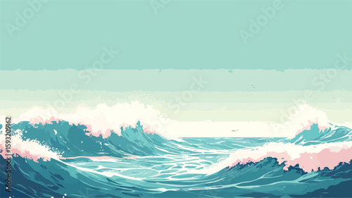 Dynamic Ocean Waves Photography
