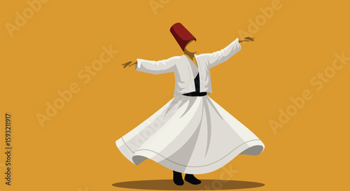 Whirling Dervish in Traditional Dance