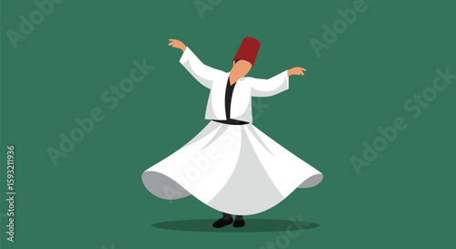 Whirling Dervish in Traditional Dance