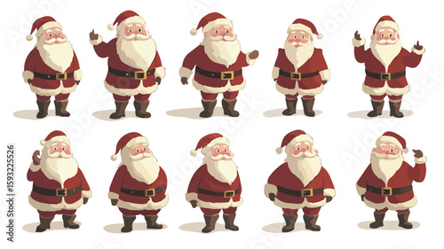 Vintage Santa Claus Cut Out Illustrations
