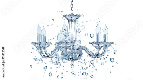 Chandelier Water Splash Outdoor Droplet Photography