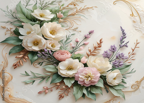  Elegant Pastel Floral   Wallpaper Design