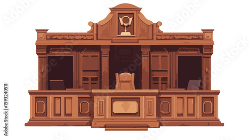 Legal Gavel Courtroom Authority Symbol