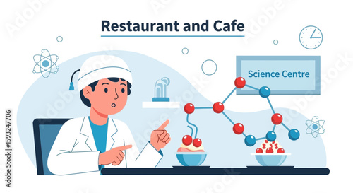 Innovative Molecular Gastronomy Science And Food Concepts At The Cafe Restaurant