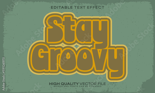 Retro vintage text effect, editable text effect and 80s 3d font style bold shadow neon poster design